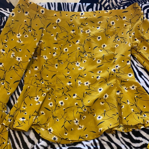 Long sleeve bohemian shirt with flare long sleeves - Picture 1 of 5